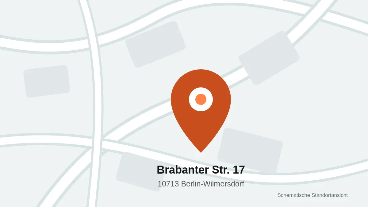 Schematische Standortansicht für Brabanter Straße 17 in Berlin